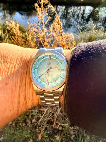 Beaucroft Element Glacial Blue wrist photo by Matt C.