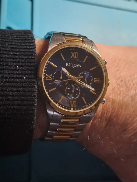 Bulova Classic Chronograph ref. 98A220 wrist photo by Bob O.