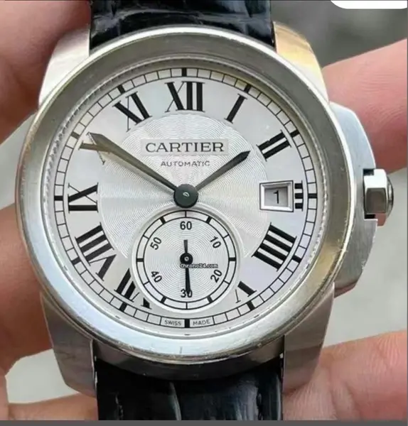 Cartier Calibre 38 ref. WSCA0003 wrist photo by Andrew A.