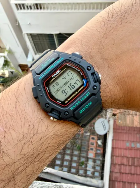 Casio DW-290 ref. DW-290-1V wrist photo by Siddharth B.