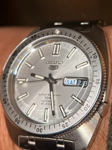 Seiko 5 Sports Gene Kranz ref. SRPE51K1 wrist photo by Matt C.