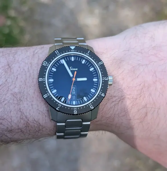 Sinn 105 wrist photo by Paul J.